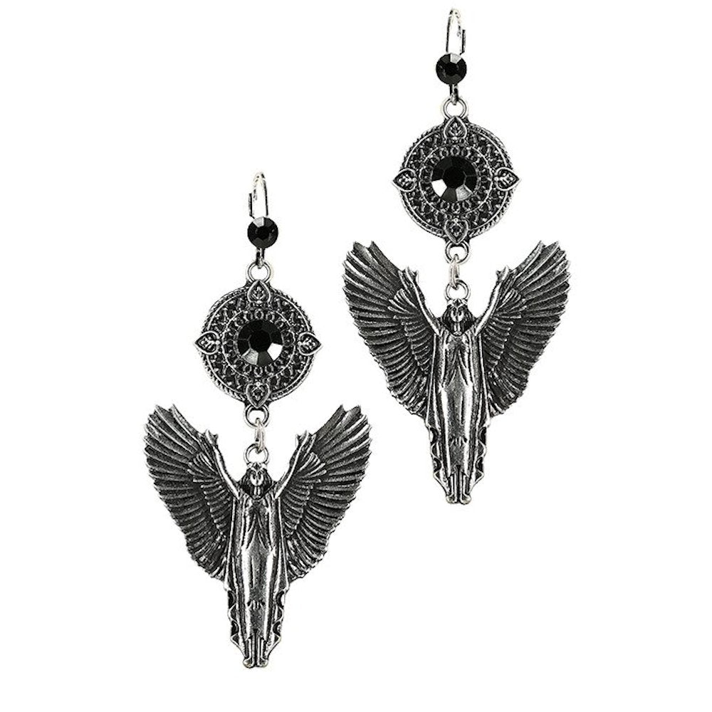 Silver Angel Earrings