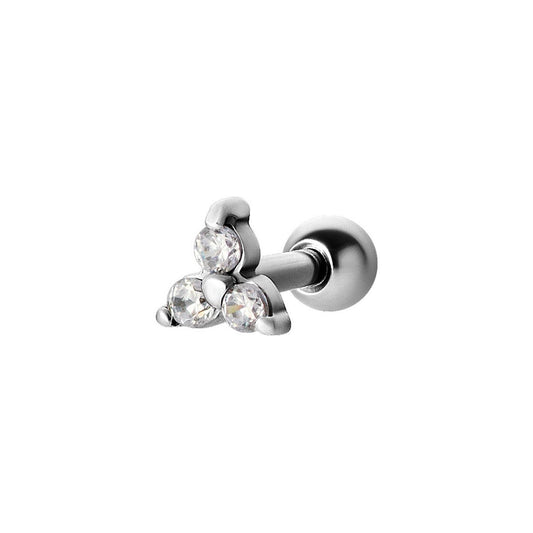 Jewel Flower Helix Piercing