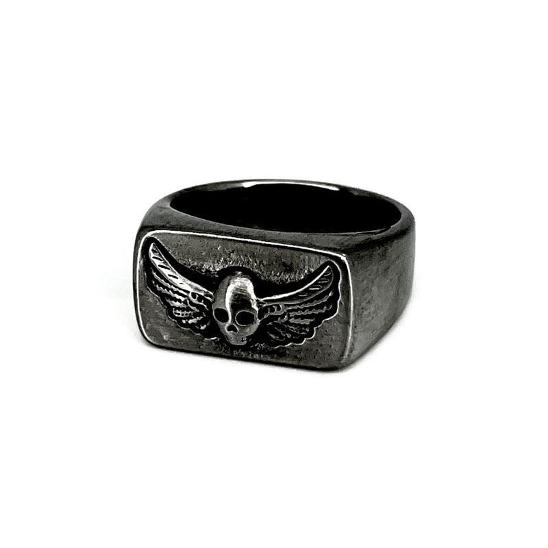 A32 Winged Skull Ring