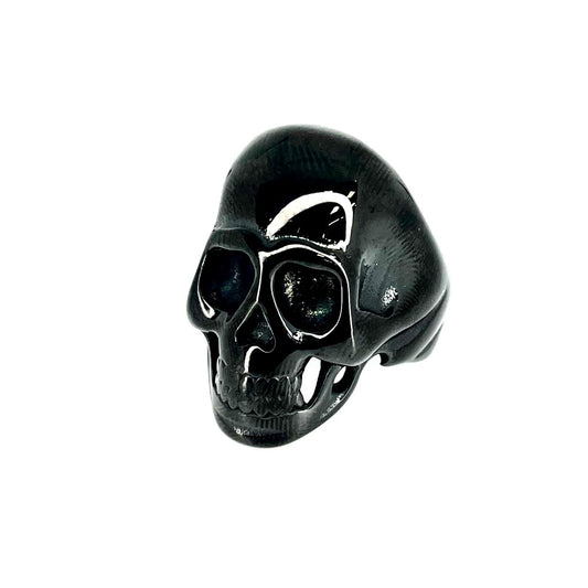 A28 Black Skull Ring