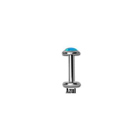 Blue Iridescent Tragus Piercing