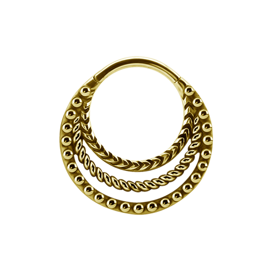 Etnic Septum Click Gold 24K Plated 1.2mm - 042