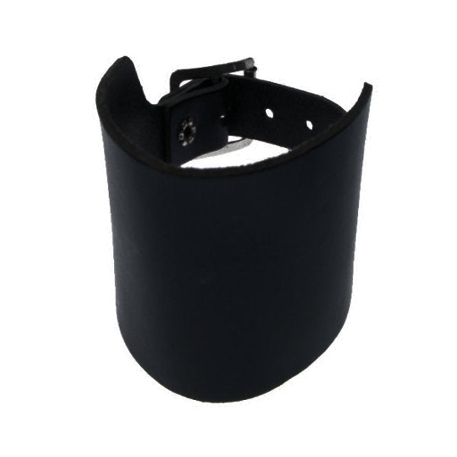 WB030 - Extra Wide Plain Leather Wristband