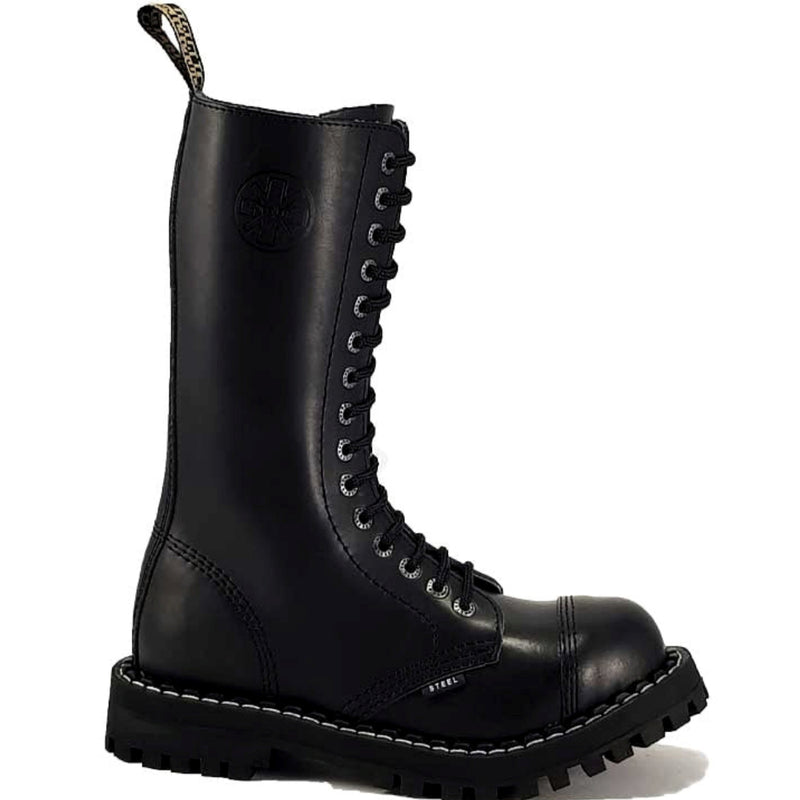 Steel 15 Eyelet Leather Boot
