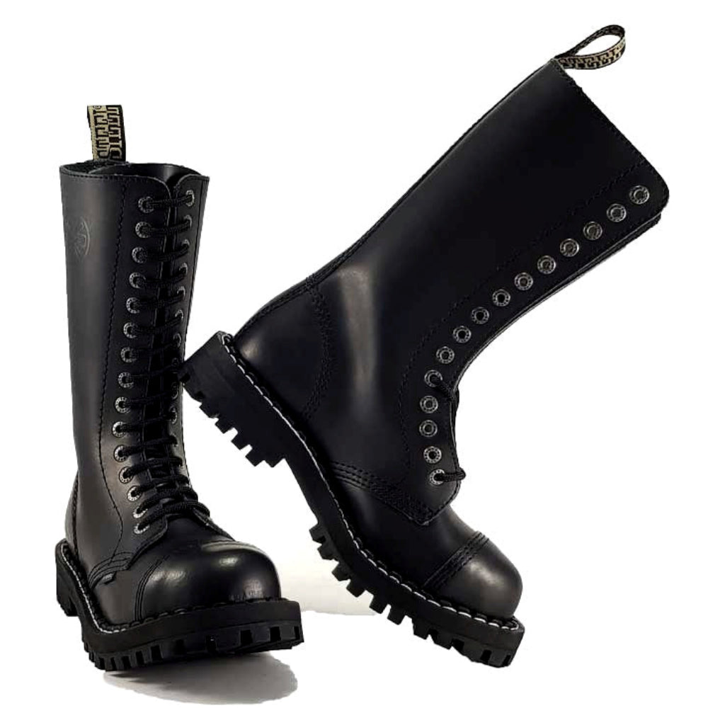 Steel 15 Eyelet Leather Boot