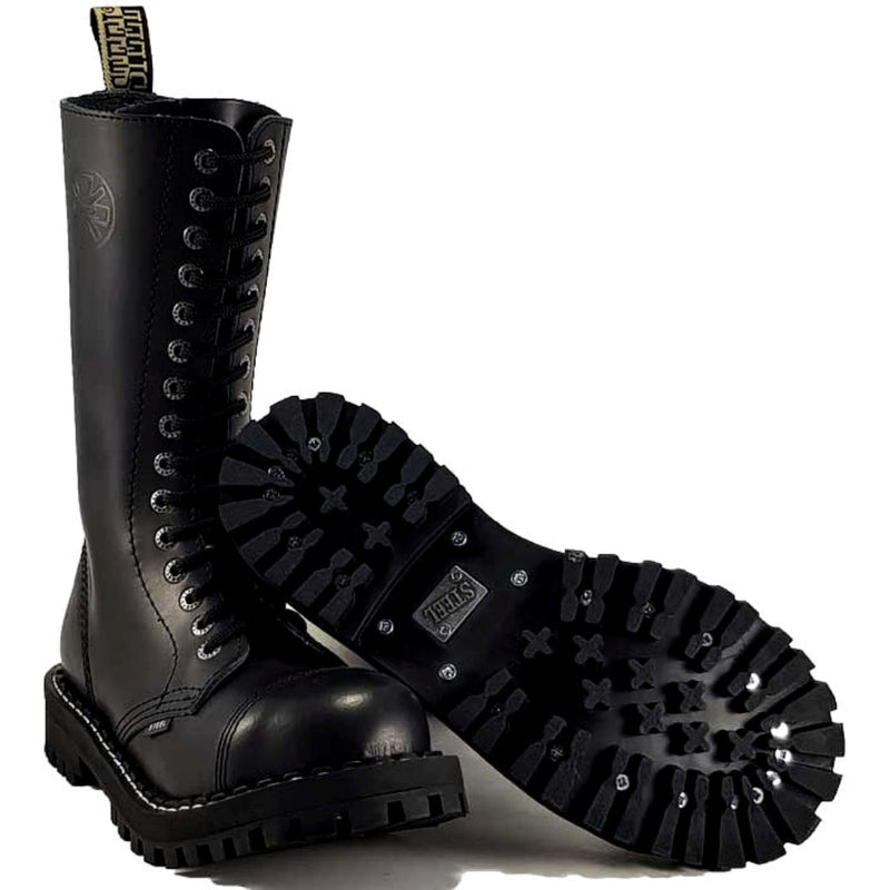 Steel 15 Eyelet Leather Boot