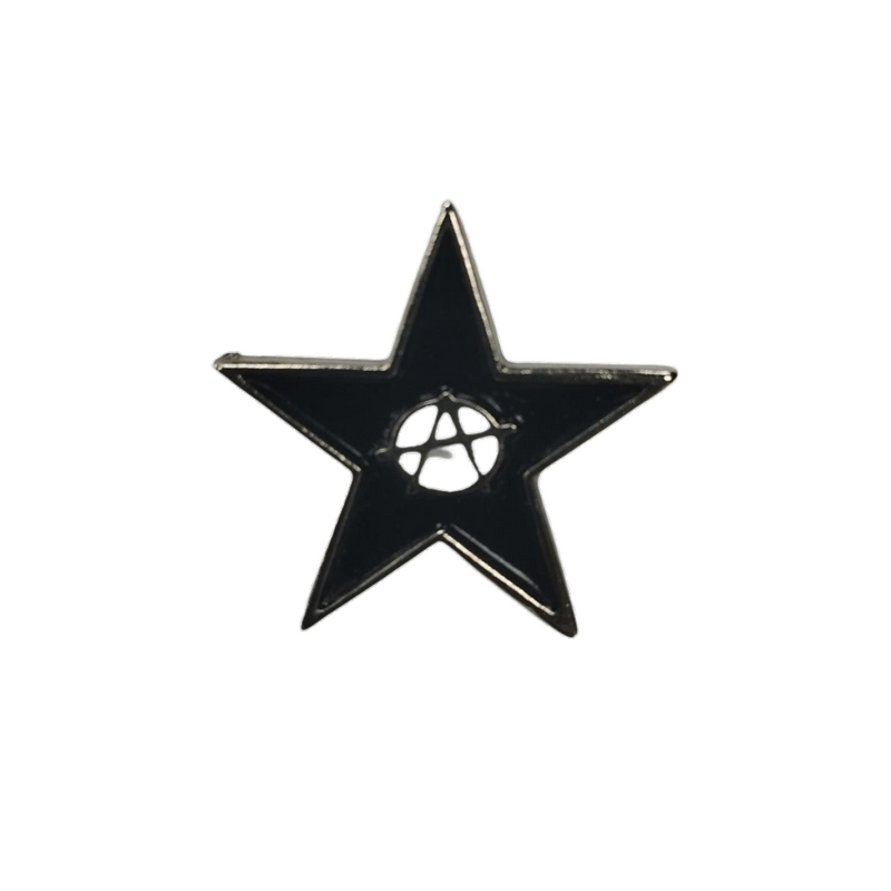 Anarchy Black Star Pin