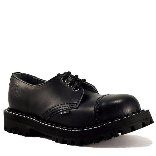Steel 3 Eyelet Leather Shoe