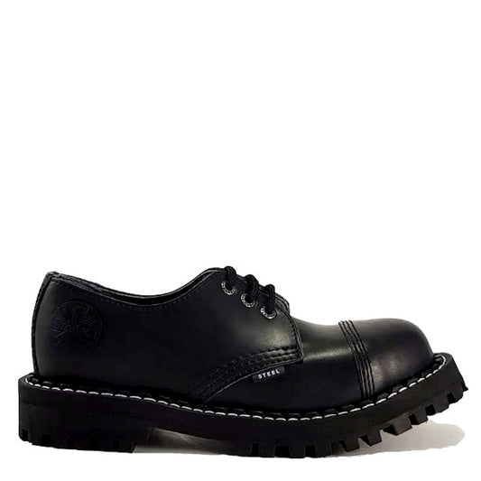 Steel 3 Eyelet Leather Shoe