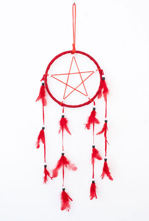 Necessary Evil Red Pentagram Dreamcatcher