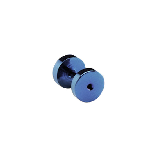 Flesh Tunnel Blue Plated Surgical Steel