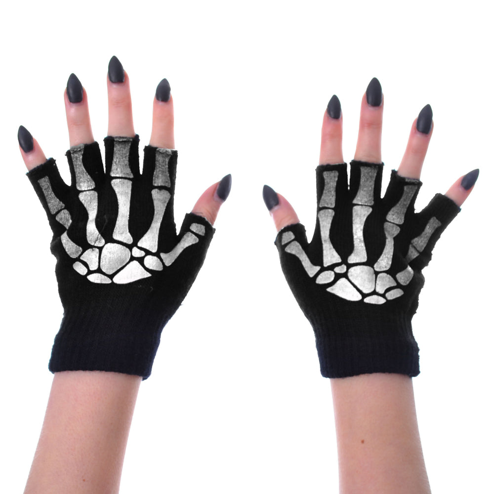 Skeleton BGS Fingerless Gloves