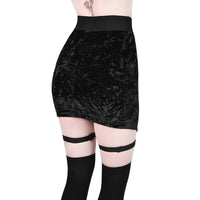 Killstar Cassandra Velvet Mini Skirt
