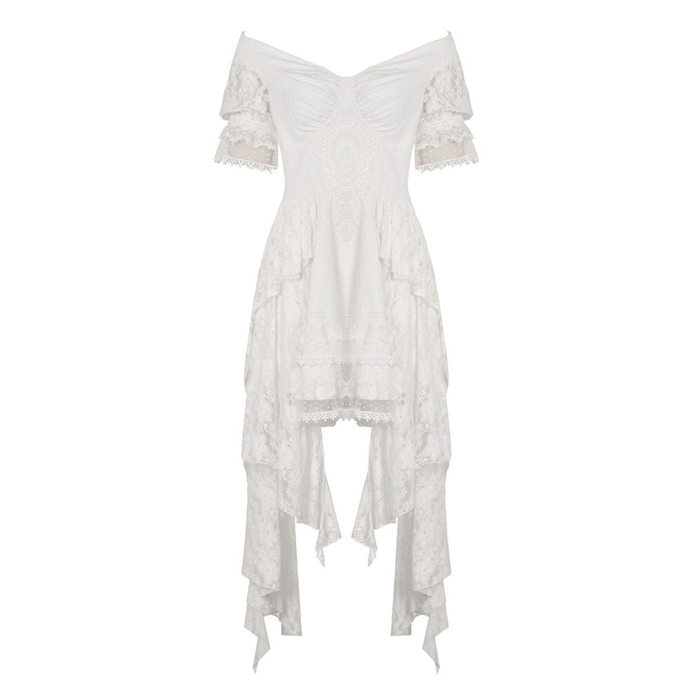 Steampunk White Dress