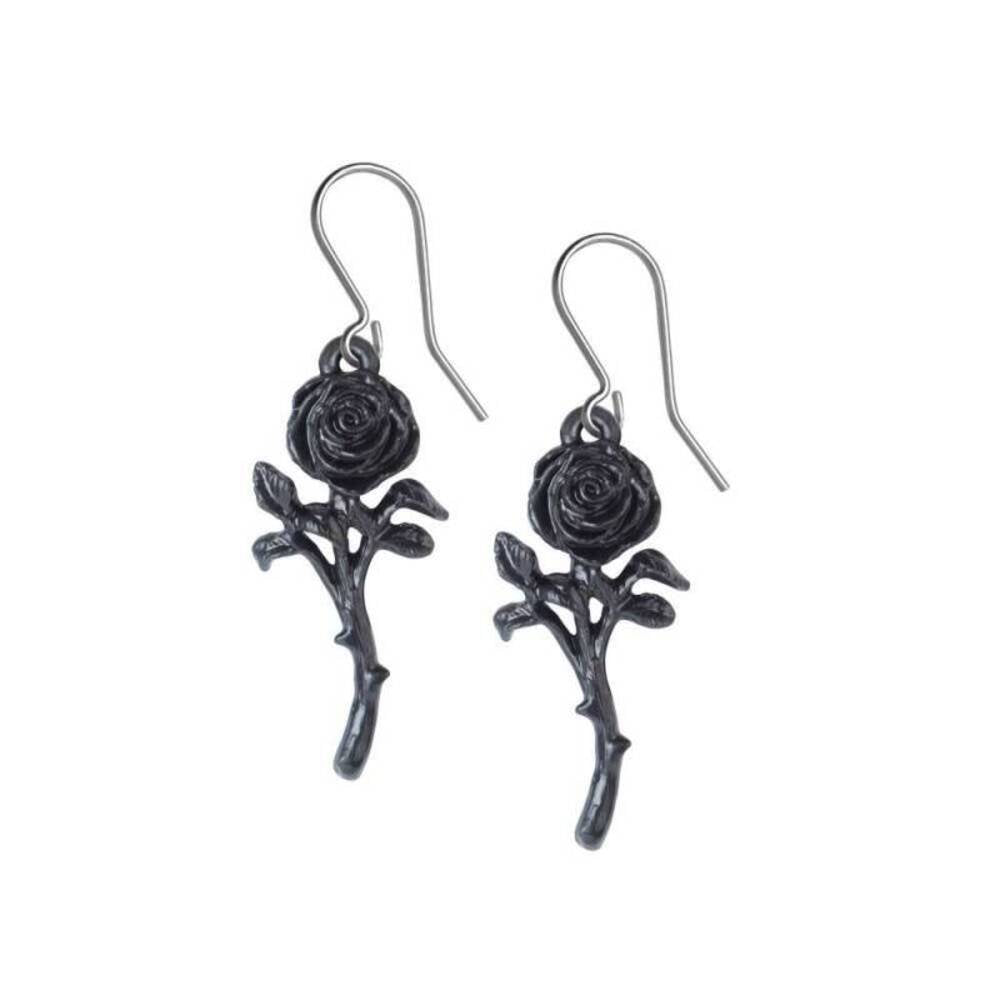 Alchemy England Romance Of The Black Rose Earrings