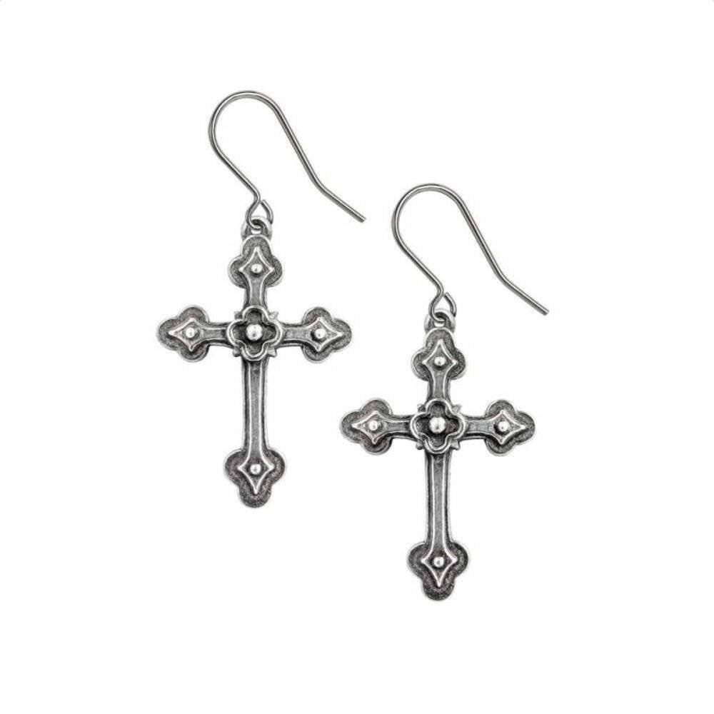Alchemy England Gothic Devotion Crosses Earrings
