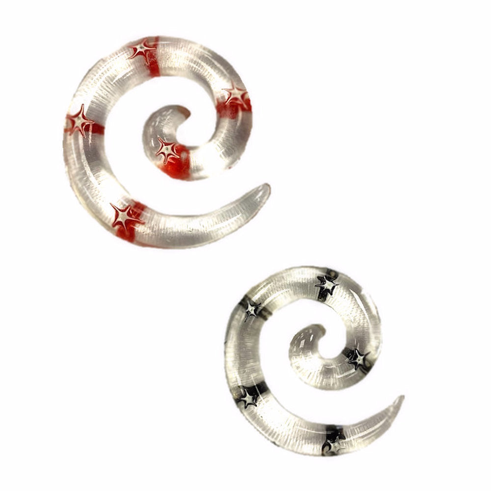 Spiral Expander Clear Star Acrylic