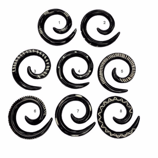 Spiral Expander Tribal Mix Acrylic