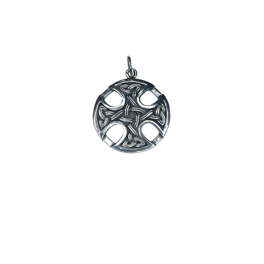 Celtic Cross Silver Pendant