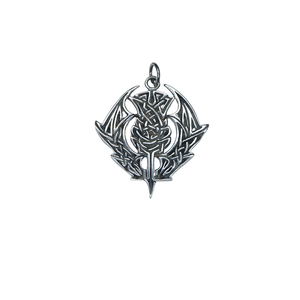 Celtic Roses Silver Pendant