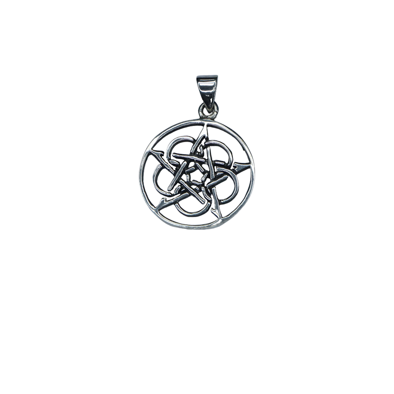 Celtic Pentagram Silver Pendant