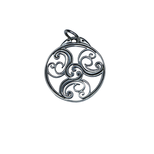 Baroque Silver Pendant