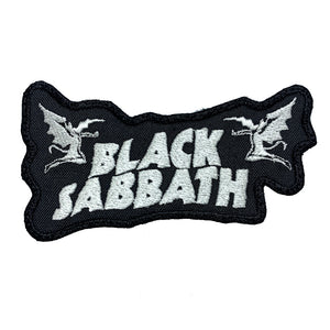 Black Sabbath White Logo Patch