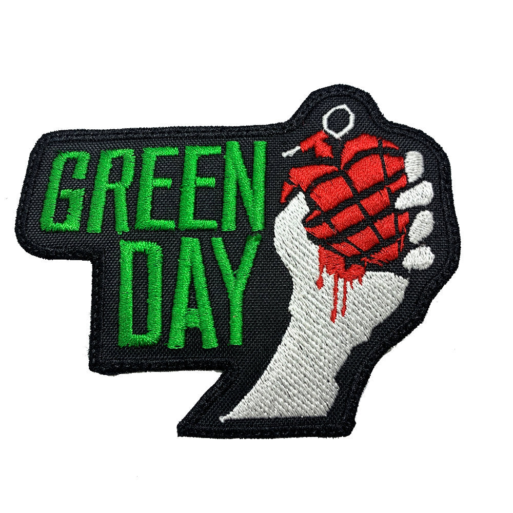 Green Day Heart Grenade Patch