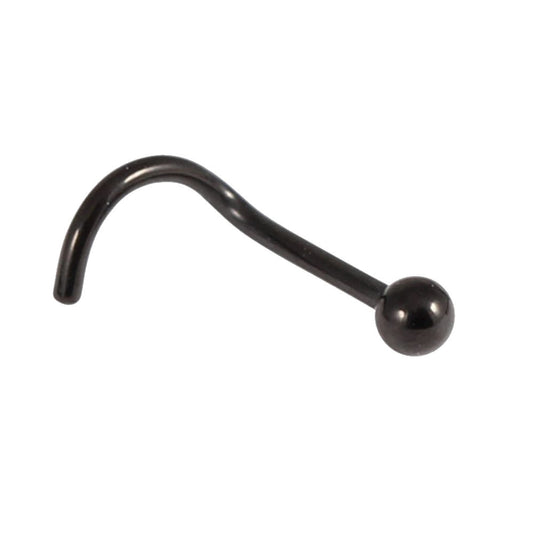 Nose Stud Black Ball