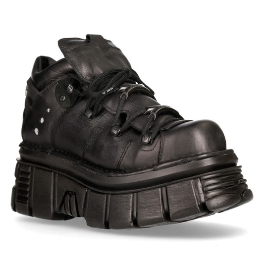New Rock Tower Black Shoe M-106-S52