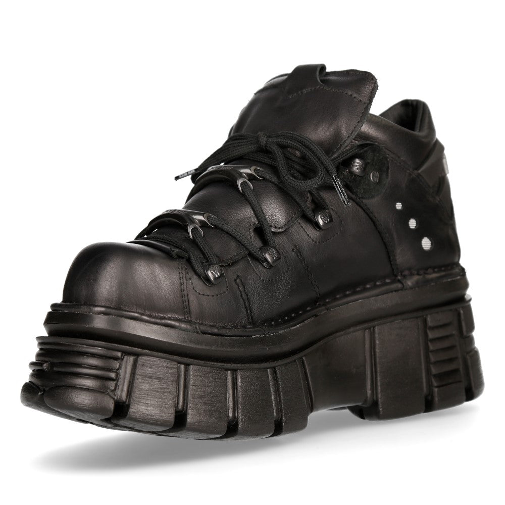 New Rock Tower Black Shoe M-106-S52