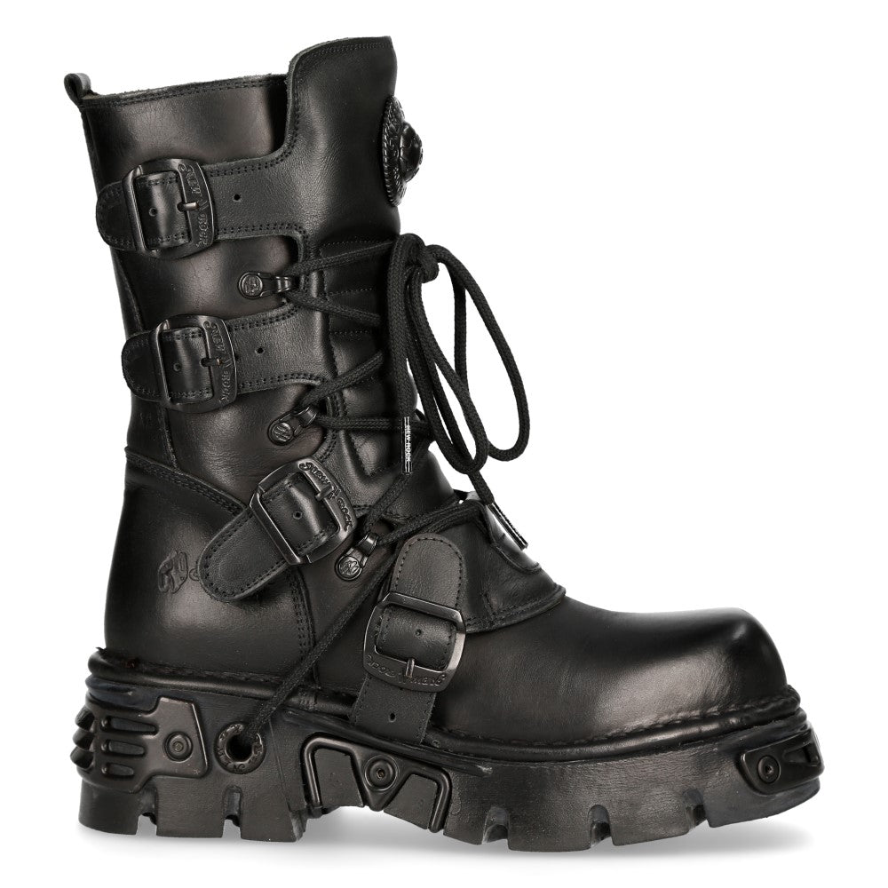 New Rock Reactor Black Boot M-373-S18