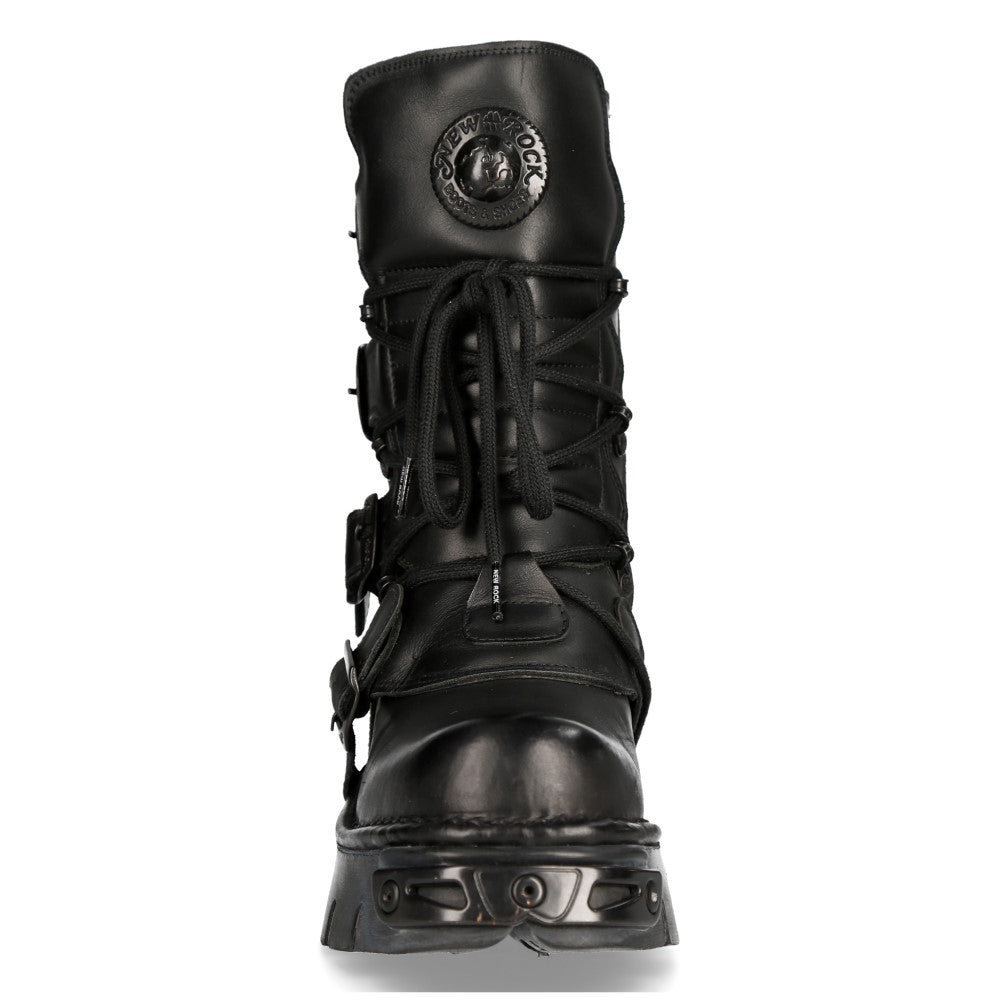 New Rock Reactor Black Boot M-373-S18