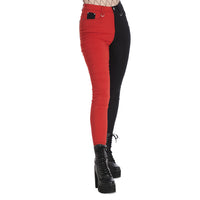 Baily Double Half Black Red Trousers