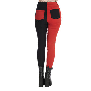 Baily Double Half Black Red Trousers