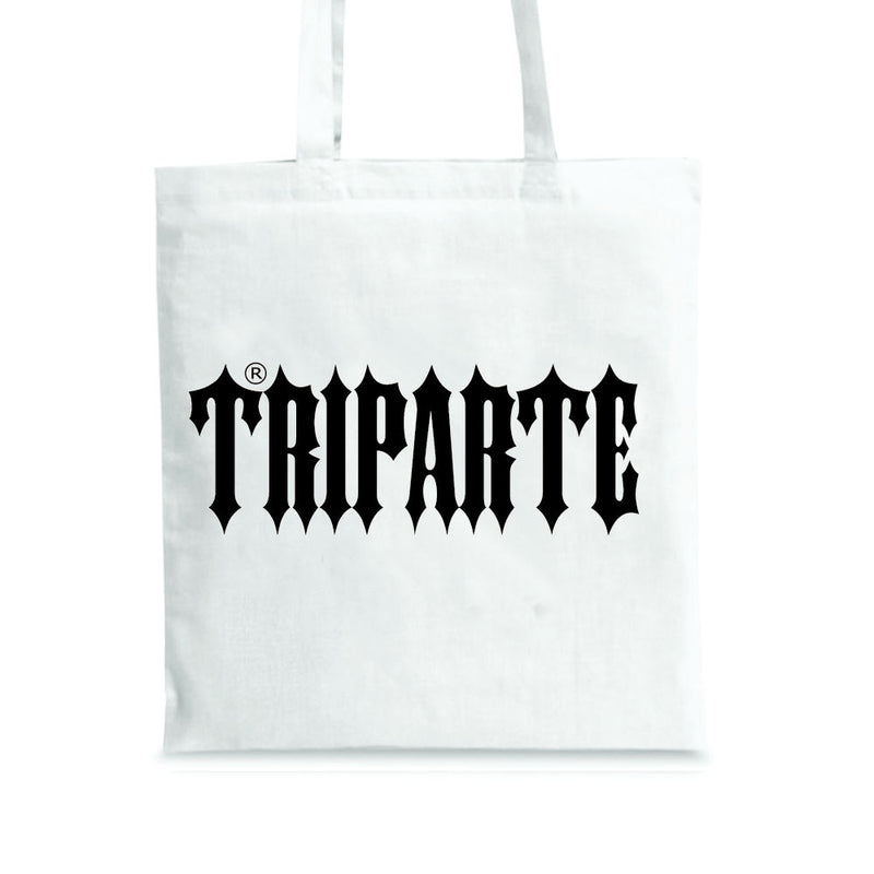 Triparte White Tote Bag - Original Logo