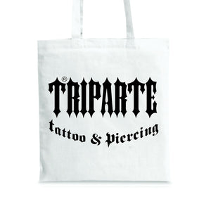Triparte White Tote Bag - Tattoo & Piercing