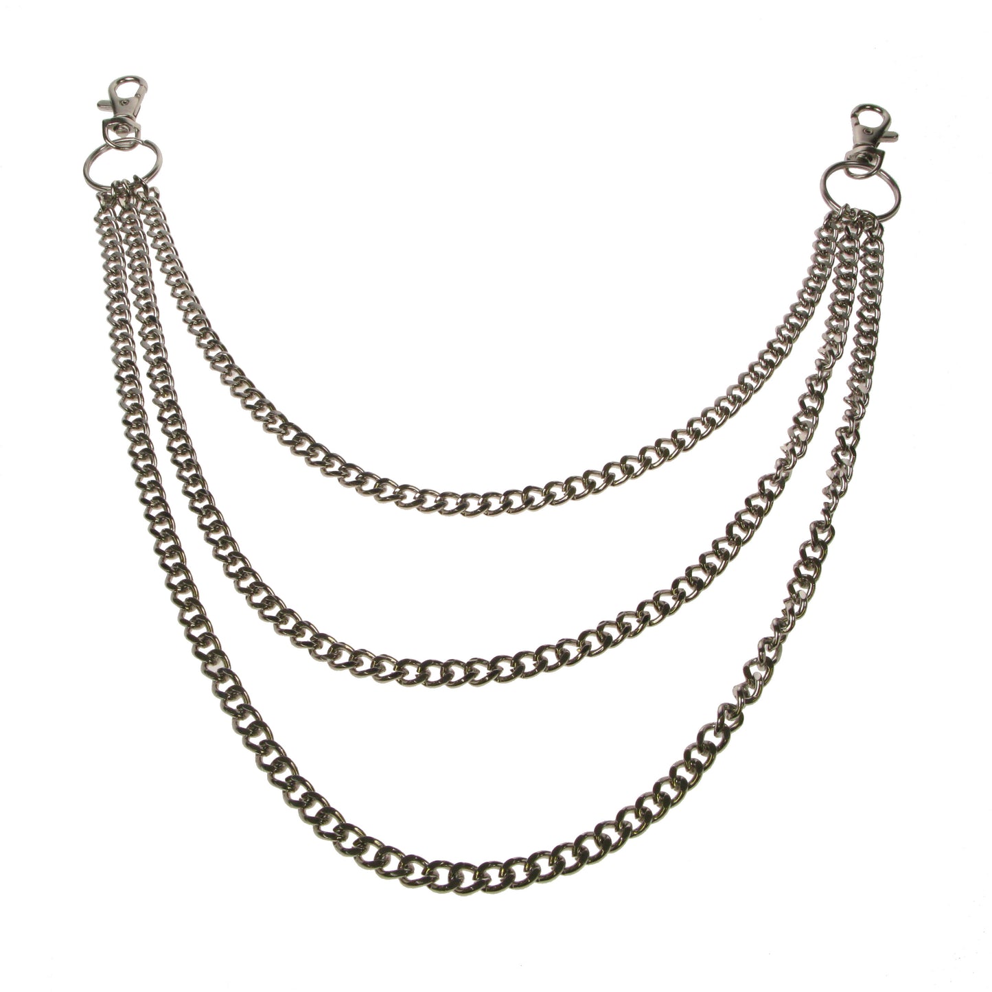 Y1431D- Triple Diamond Cut Metal Chain