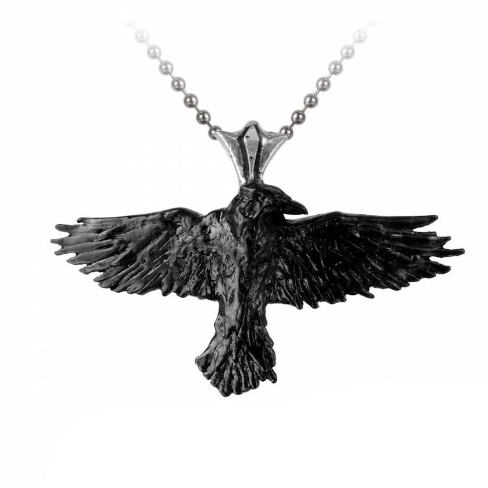 Alchemy England Black Raven Necklace
