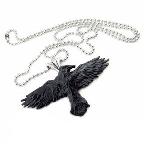 Alchemy England Black Raven Necklace