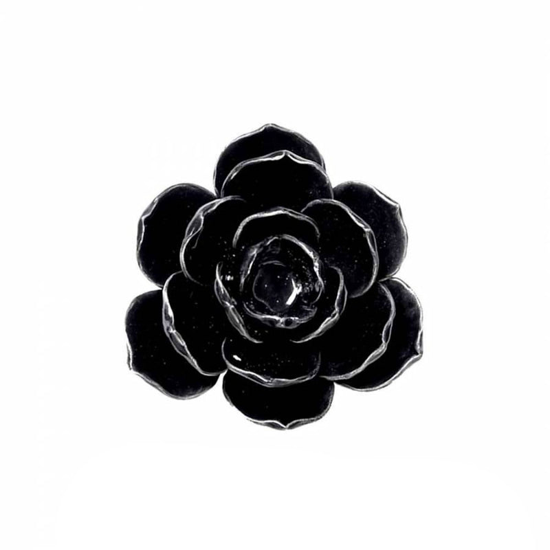 Alchemy Gothic Black Rose Candle Holder