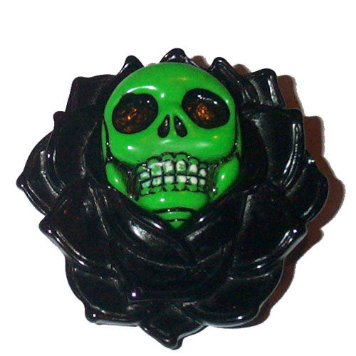 Kreepsville666 Skull Rose Brooch