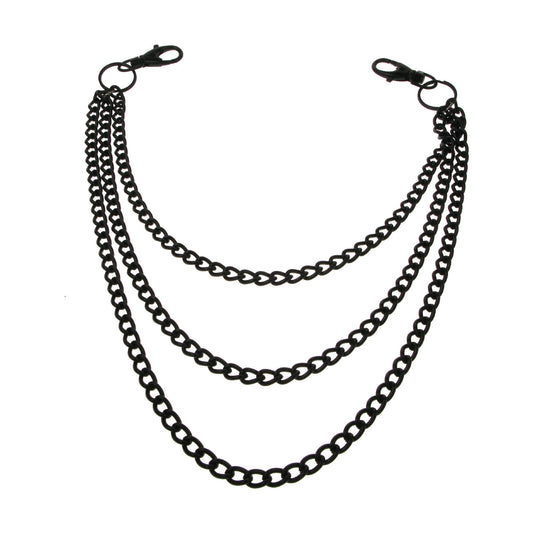 CH03B - Triple Black Metal Chain