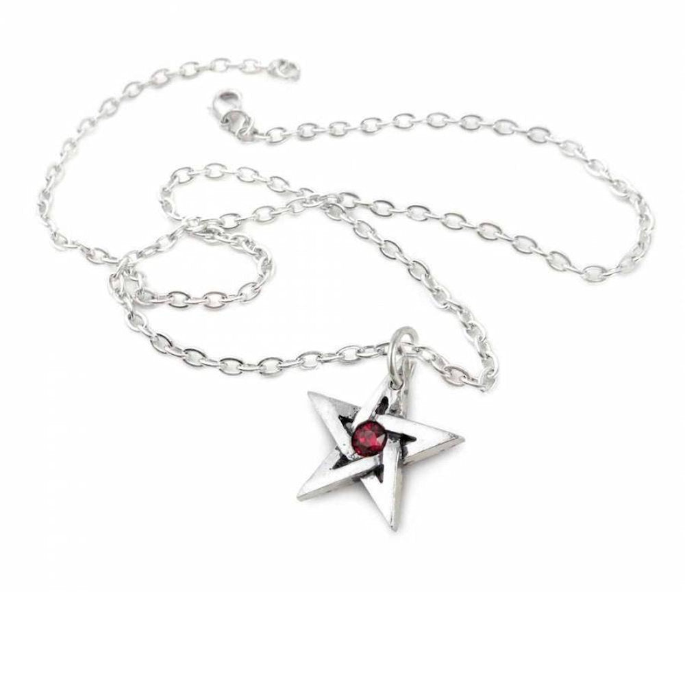 Alchemy England Crystal Pentagram Necklace