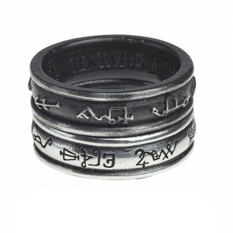 Alchemy England Demon Black & Angel White Ring