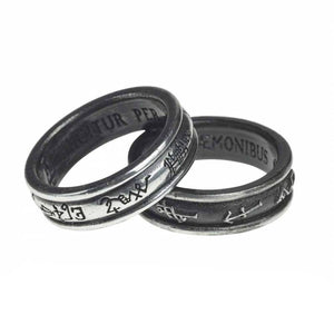 Alchemy England Demon Black & Angel White Ring