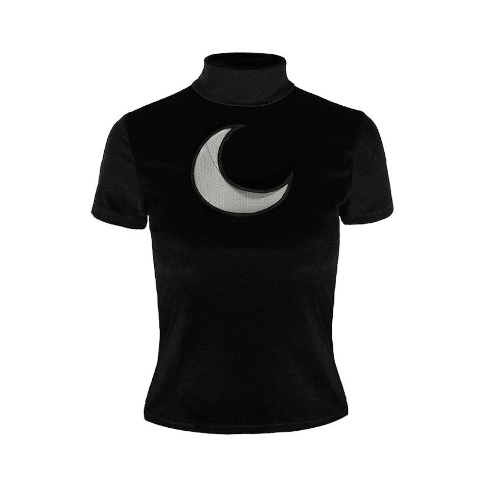 Crescent Velvet Top