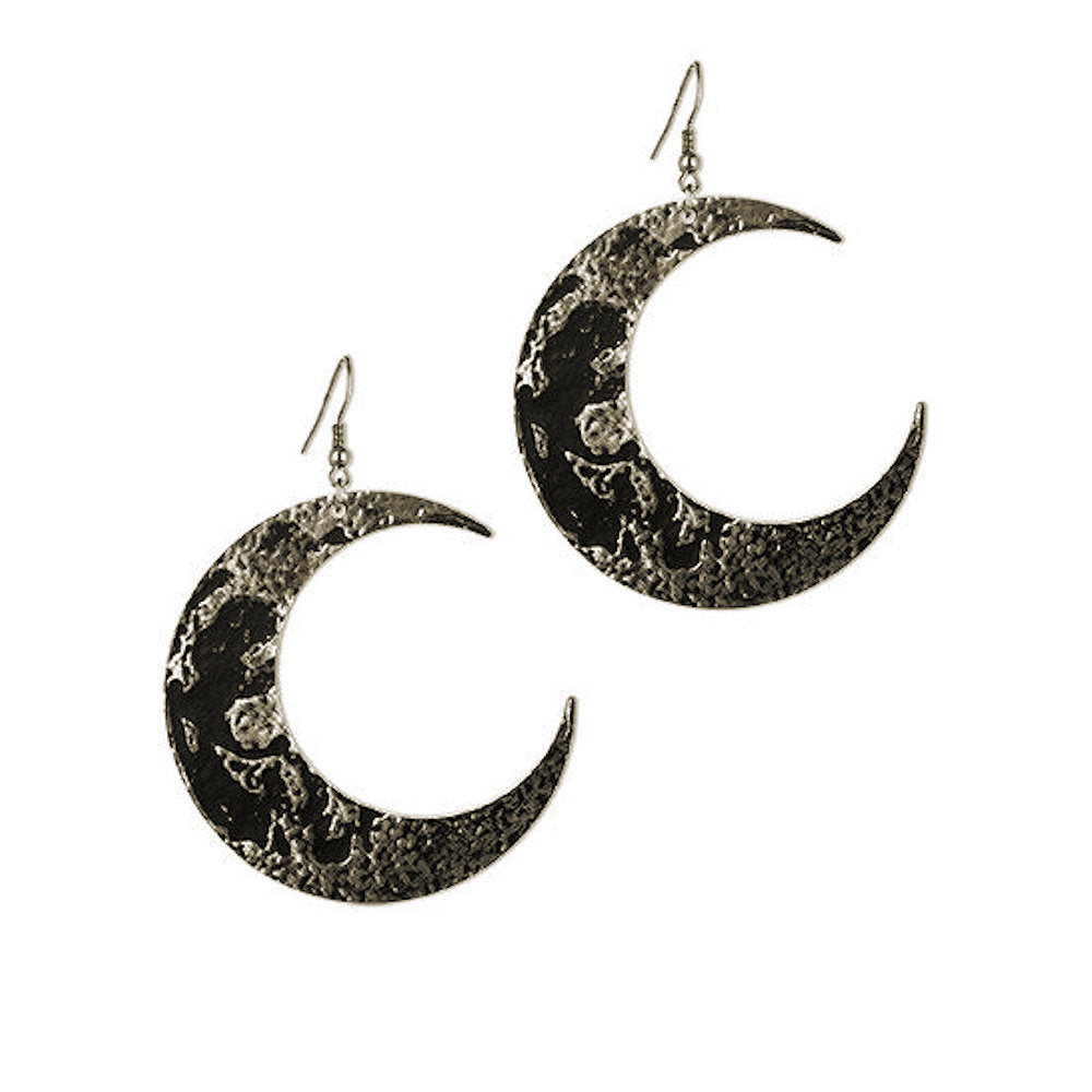 Moon Textured Earrings