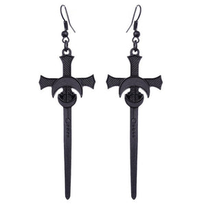 Black Swords Earrings