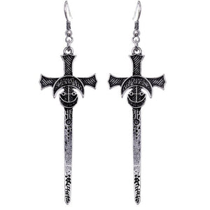 Silver Swords Earrings